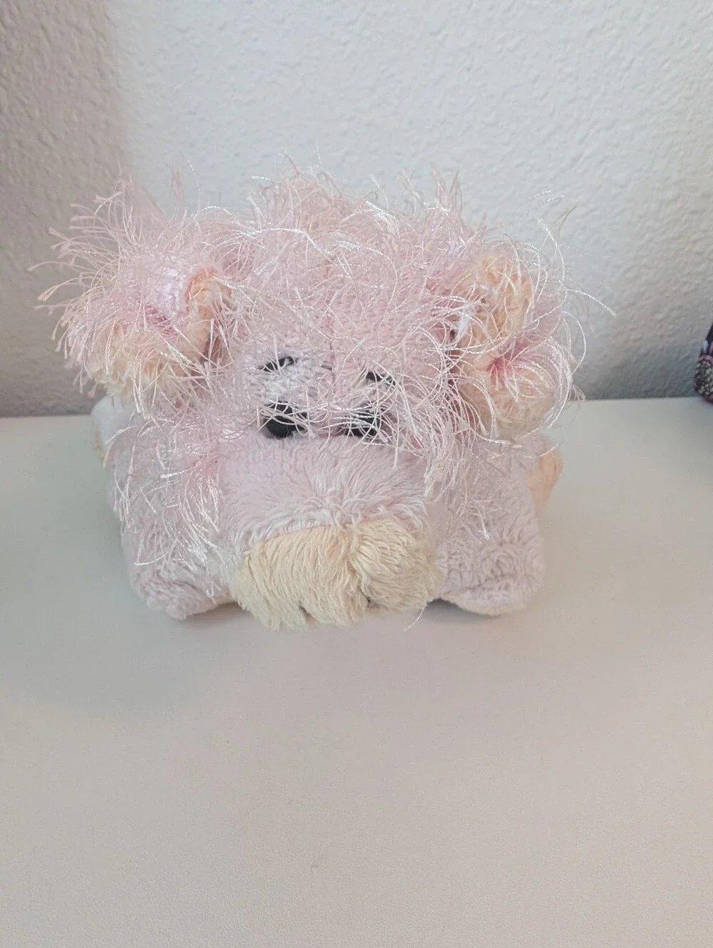GANZ Light Pink Piglet Plush with Cream Accents